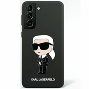 Karl Lagerfeld s23 ultra s918 trdi ovitek črna/črna silikonska ikona