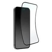 slomart Puro Flexible Glass D3O hibridno steklo s črnim okvirjem za iPhone 16 Plus/iPhone 15 Pro Max/iPhone 15 Plus