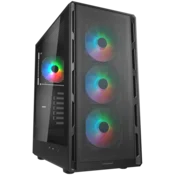 Ohišje COUGAR AIRFACE PURE RGB, Mid Tower, črno