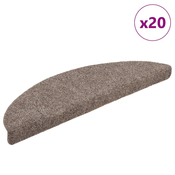 VIDAXL stopniščna preproga, samolepilna, bež, 56×17×3 cm, 20 kos