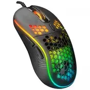 Everest SM-G66 X-HOLE RGB optički gejmerski miš, crna