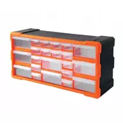 shumee Modularni organizator za delavnico z 18 predali, za montažo na steno, 25x49 cm
