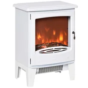 Homestar Električni kamin z LED učinkom plamena 39x26x548 cm bel