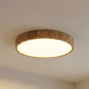 TEMAR LIGHTING Stropna svetilka Cleo, O 57,5 cm, 5 luči, hrastov les, E27 - Dnevna soba/jedilnica - Sodobni