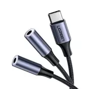 UGREEN USB kabl Tip C na 2 x Audio 3.5mm F. 25cm