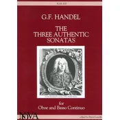HANDEL:THE THREE AUTHENTIC SONATAS OBOE AND PIANO