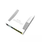 MikroTik RB260GSP, PoE Smart switch, 5xGigabit ports, 1xGigabit SFP, MikroTik SwOS