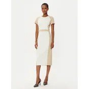 BOSS Cocktail obleka Darsa 50532526 Écru Regular Fit