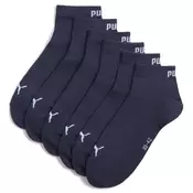 PUMA Quarter Socks Unisex (3-Pack), Clothing, Navy, 35-38