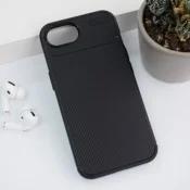Maska Carbon Defender za iPhone SE (2024) crna.