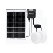 Aigostar - LED solarna svetiljka 2xLED/35W/12V 6000 mAh 6500K precnik 16,8 cm
