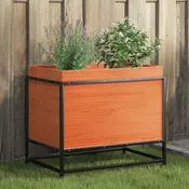 Vrtna sadilica voštano smede boje 60 x 40 x 50 cm od borovine