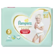 Pampers pants premium care pelene gaćice veličina 5 (12-17 kg) 34 kom