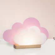 Elobra LED stolna lampa Cloud, roza, drvo, 3000 K, prigušiva - rasadnik - ružicasta, bijela - Plastika