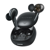 Earbuds brezžične slušalke BlitzWolf GameOn - vodoodporne Bluetooth slušalke z globokimi basi - črne