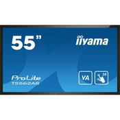 Iiyama ProLite monitor T5562AS-B1 55, P-Cap 20pt Touch, 4K, VA plošča, zaslon na dotik z OS Android