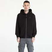 Mikina C.P. Company Diagonal Raised Fleece Zip Hooded Sweatshirt Black S