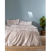 Madame Coco Set posteljine Evonna, 200x220cm, Plavo - bordo