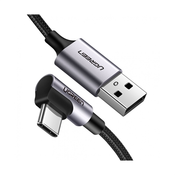 Ugreen USB-C kutni kabel, 0,9 m, crni