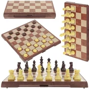 shumee Šahovska dama Magnetna klasična velika magnetna igra 2v1 31x31 cm