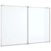 Vidaxl Magnetna tabla zložljiva 120x60x1,7 cm aluminij