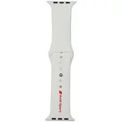 Remen Audi sportski remen Sport Red Logo od kvalitetnog silikona za Apple Watch 44/45/46/49mm bijeli (AUS-SR-AW44-49-R8/D2-WE)