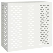 vidaXL vidaXL Pokrov za klimatsko napravo Bele 110x50x105 cm Jeklo, (22008656)