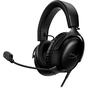 Slušalice HyperX Cloud III, žičane, gaming, DTS, mikrofon, over-ear, PC, PS4, PS5, Xbox, Switch, crne 727A8AA