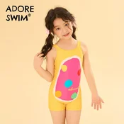 Adoreswim Jednodelni kupaci kostim za devojcice, Žuti