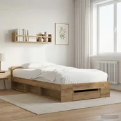 vidaXL Posteljna konstrukcija s prostorom za shranjevanje 80 x 200 cm
