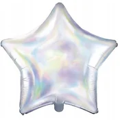 Folija balon STAR, 48 cm, hologramski, 1 kos.