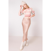 Beige skirt made of BSL viscose