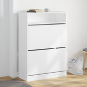 Ormaric za cipele s 2 preklopne ladice bijeli 80 x 34 x 116 cm
