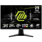 Monitor MSI 24.5 MAG 255XF, Rapid IPS, gaming, AMD FreeSync Premium 300Hz, 0.5ms (GTG), 2xHDMI, DP, Full HD 9S6-3BC21M-021