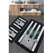 Wallity Set 3 prostirke za kupatilo Šareni