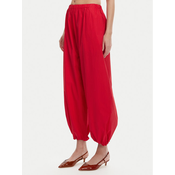 PINKO Hlače iz tkanine 105210 A2LD Rdeča Relaxed Fit