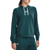 Under Armour Pulover Rival Terry Hoodie-GRN M