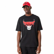 CHICAGO NBA DRIP LOGO BULLS T-SHIRT BLACK