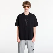 Majice C.P. Company Mercerized Jersey 30/2 Twisted Short Sleeve Logo T-Shirt Black S