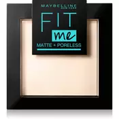 Maybelline Fit Me! Matte+Poreless matirajoči puder odtenek 105 Natural Ivory 9 g