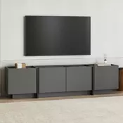 HANAH HOME Polica za TV Lowen Anthracite Black