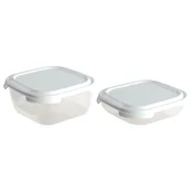 Plasticna posuda Frigo Linea set 2/1, Bela