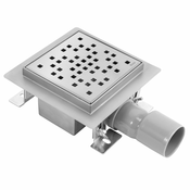 Linijski odtok REA DOTS 120x120 Nickel Brush