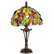 Casa Padrino Luxury Tiffany Stool Lamp Multicolored A� 20 x H. 38 cm - Tiffany desk lamp with round glass lampshade - Tiffany Table Lamp - Luxury Interior - Luxury Lights - Tiffany Lights