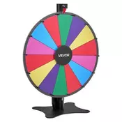VEVOR Vrteči se kolo za nagrade 14 rež 61 cm premer nastavljiva višina 6 barv