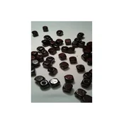 Drvena perla kocka 8 mm tamno braon