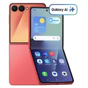 SAMSUNG pametni telefon Galaxy Z Flip7 12GB/256GB, Coral Red (odprta embalaža)