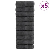 Vidaxl Premium brisače za pranje SOLUND 50 kosov antracitne barve 30x30 cm 600 g/m2