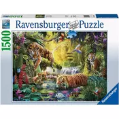 Ravensburger puzzle (slagalice) -Tranquil Tigers RA16005 1500 Pcs
