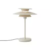 Retro namizna svetilka bež jeklo 45cm - Pauly